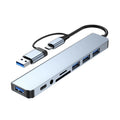 TechHaven HubPro+ 8-in-2 USB-C Hub — Dual USB-C, Fast Charging