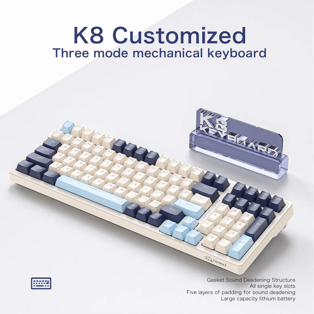 TechHaven KeyPro Wireless Mechanical Keyboard — RGB Backlit & Silent Keys