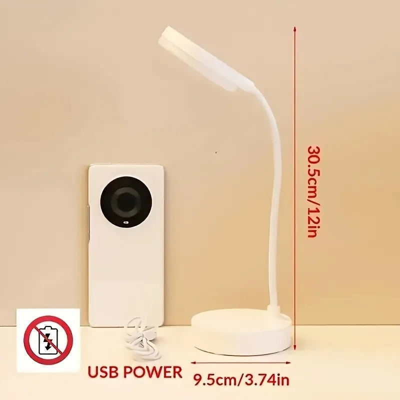 TechHaven GlowDesk Lamp — Flexible LED, Eye-Care, USB Powered