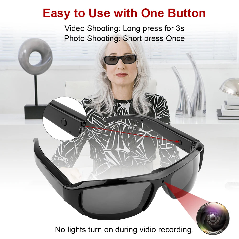 TechHaven CamGlasses — 1080P Wearable Camera & Outdoor Sports