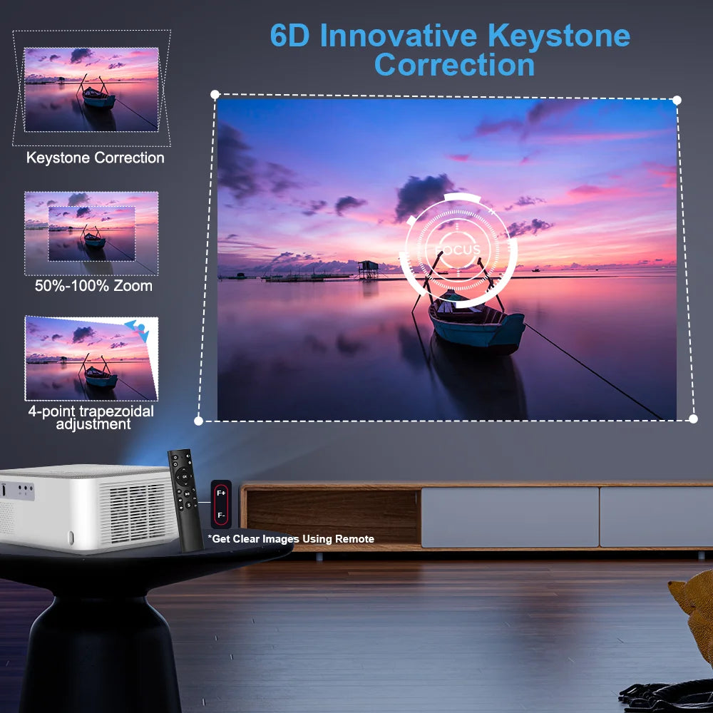 TechHaven CinePro Mini Projector — 1080P WiFi, Android & 3D Movies