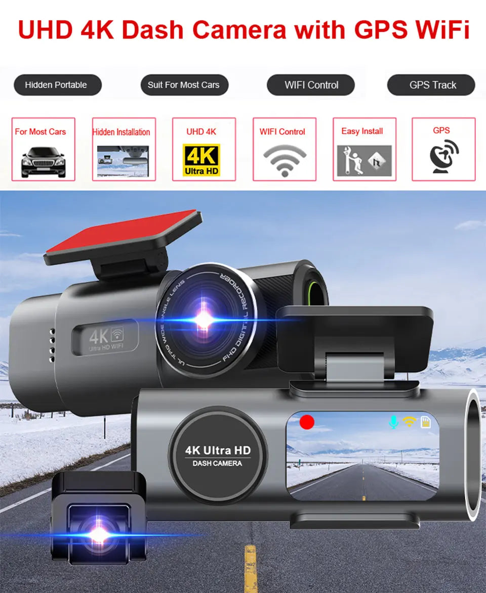 TechHaven DrivePro+ Dash Cam — 4K, Built-in GPS & Night Vision