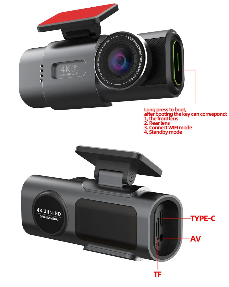 TechHaven DrivePro+ Dash Cam — 4K, Built-in GPS & Night Vision
