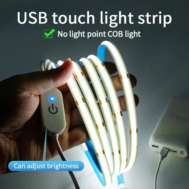 TechHaven GlowStrip LED — USB Touch Dimmer & Room Backlight