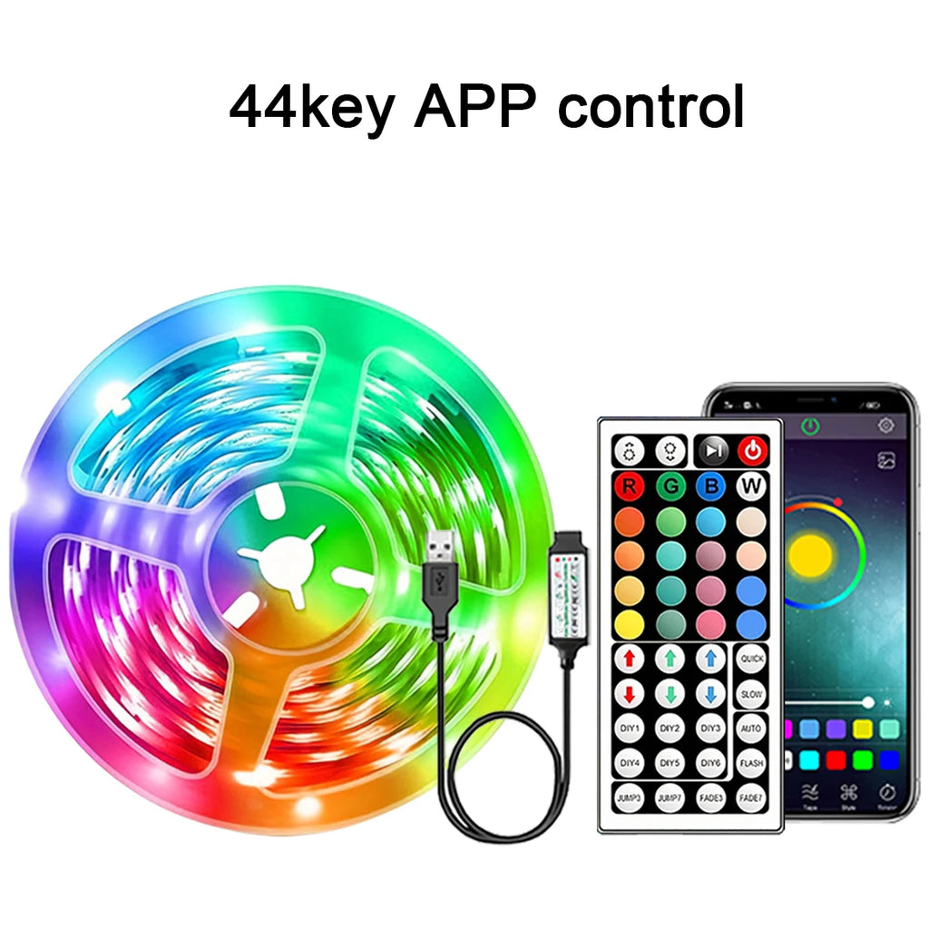 TechHaven GlowStrip RGB — App Control, Color Changing Room LED Lights