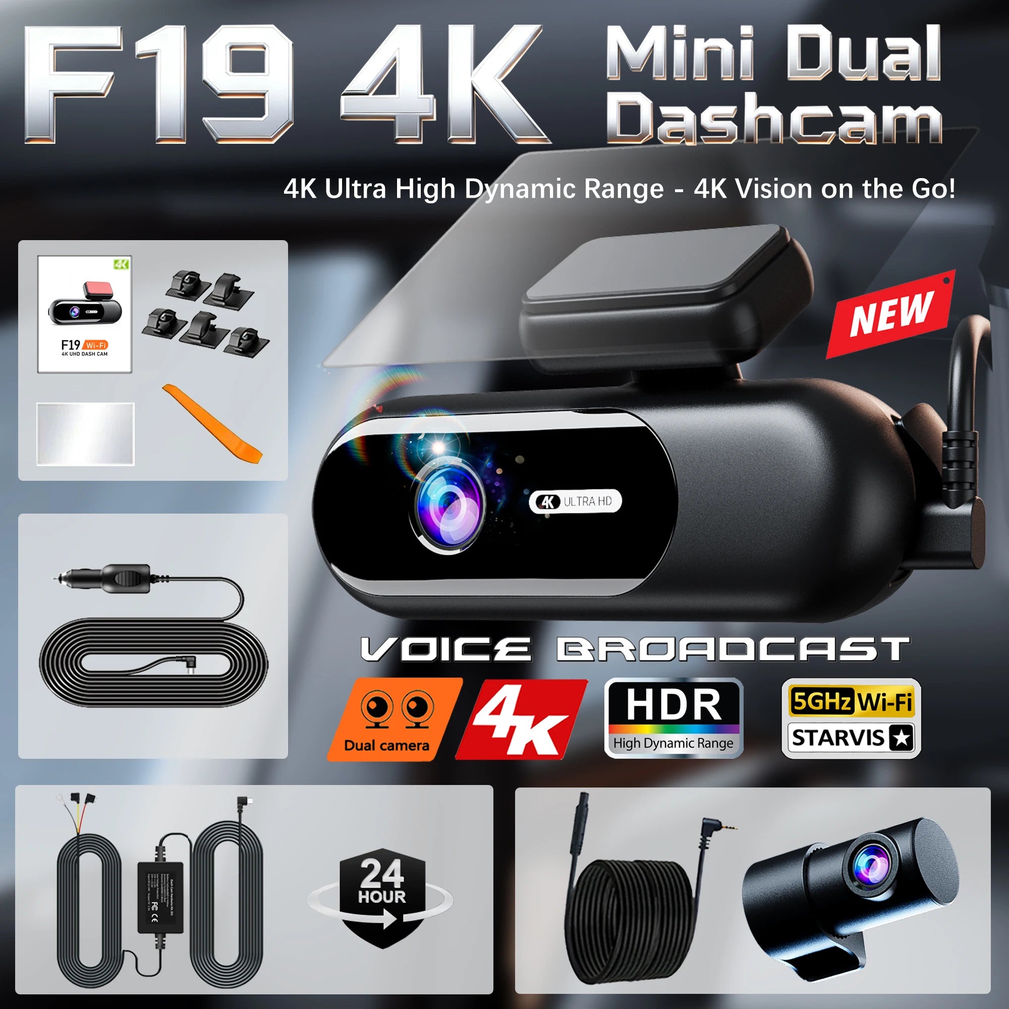 TechHaven DrivePro Dash Cam — 4K with Night Vision