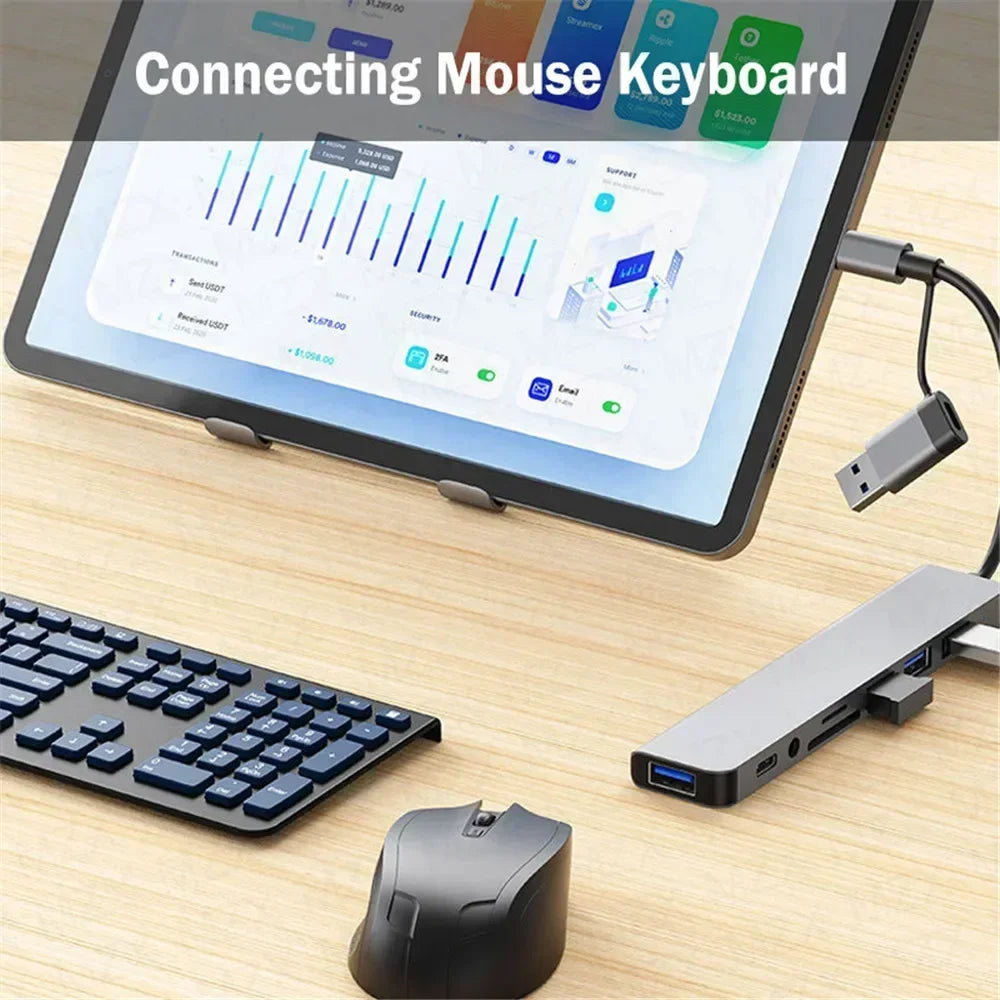 TechHaven HubPro 8-in-1 USB-C Hub — Fast Charging & Data Transfer