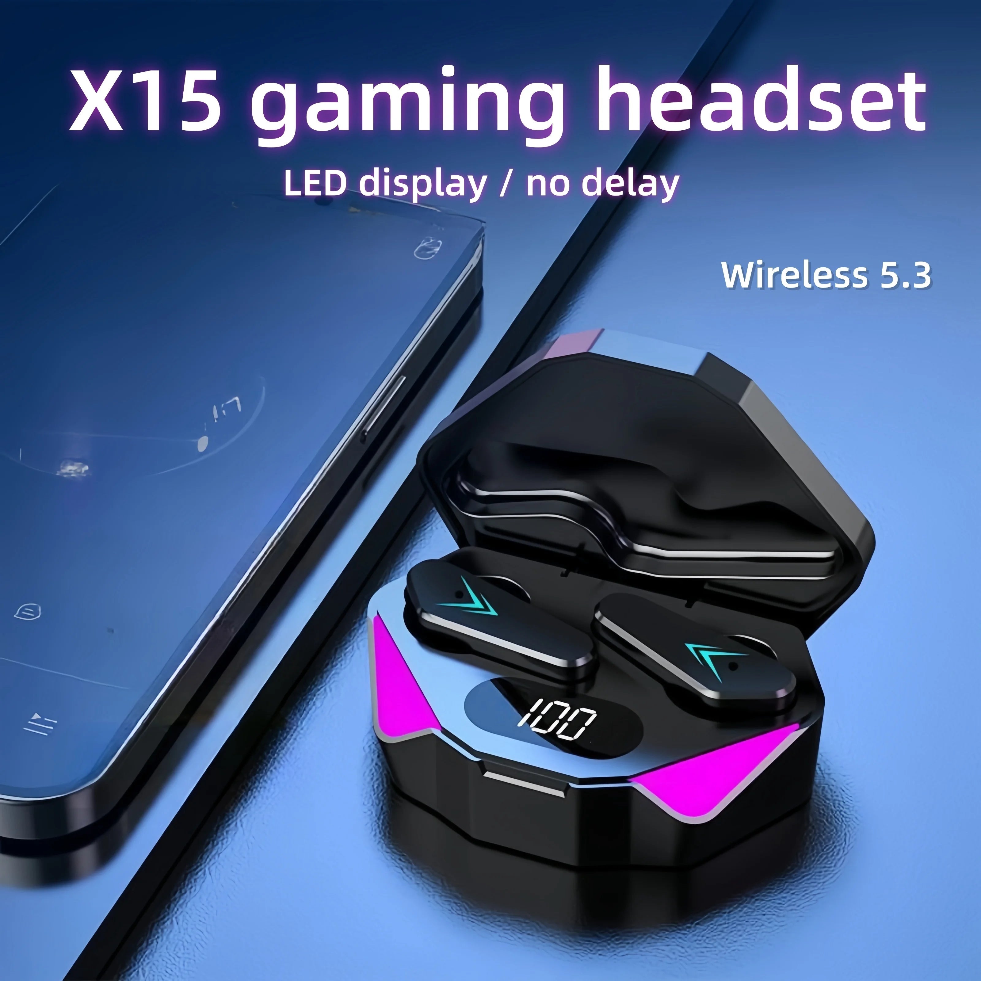 TechHaven SoundGear — Wireless Gaming Earbuds, LED Display & Mic