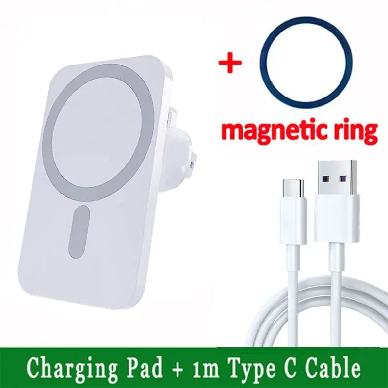 TechHaven ChargeMount — Magnetic Wireless Car Charger & Phone Holder