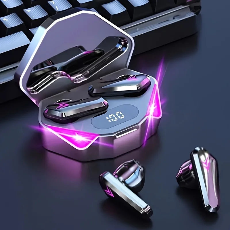 TechHaven SoundGear — Wireless Gaming Earbuds, LED Display & Mic