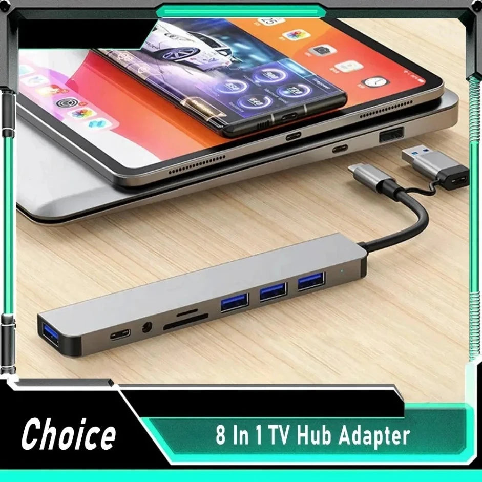 TechHaven HubPro 8-in-1 USB-C Hub — Fast Charging & Data Transfer