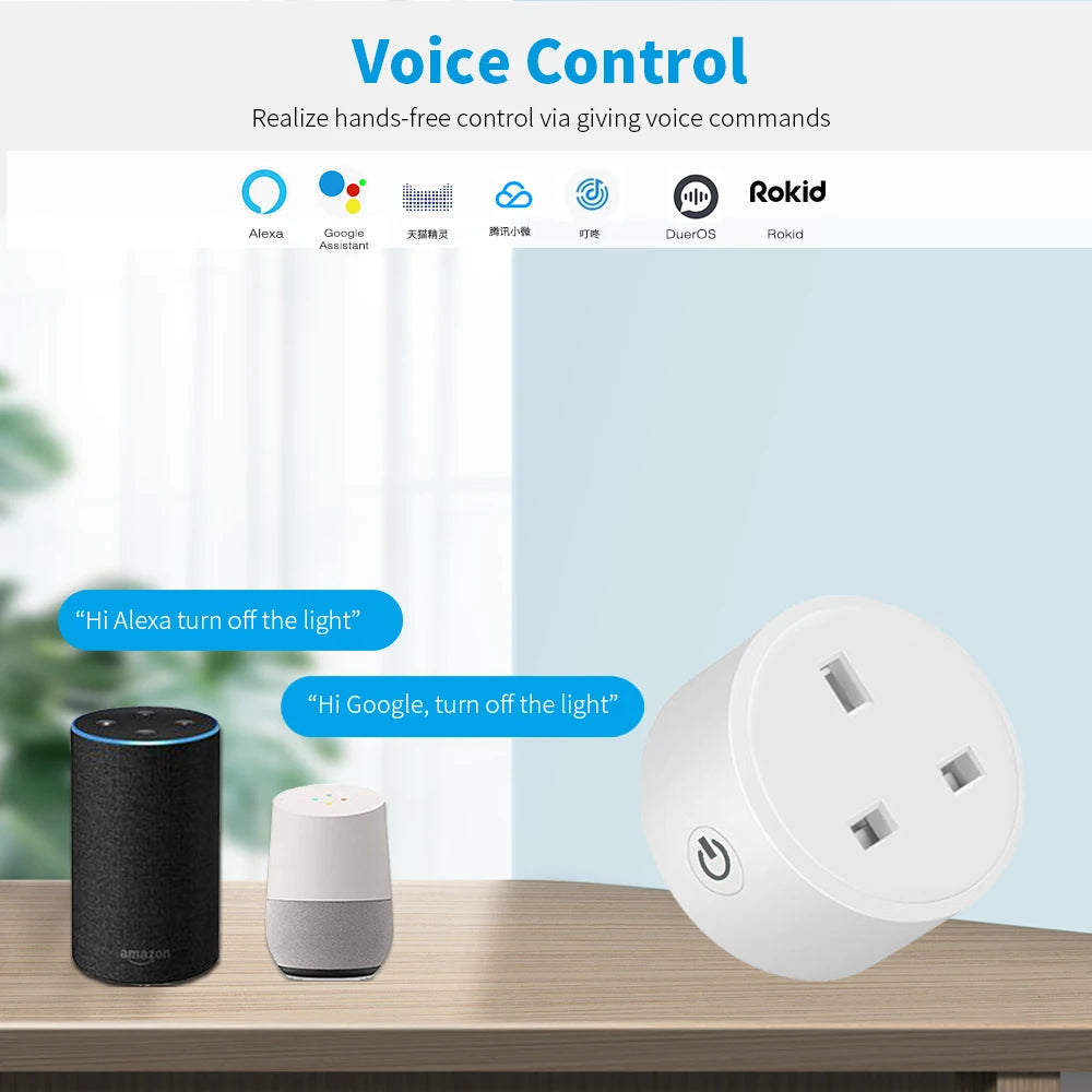 TechHaven SmartPlug UK — 20A WiFi, Energy Monitor & Timer