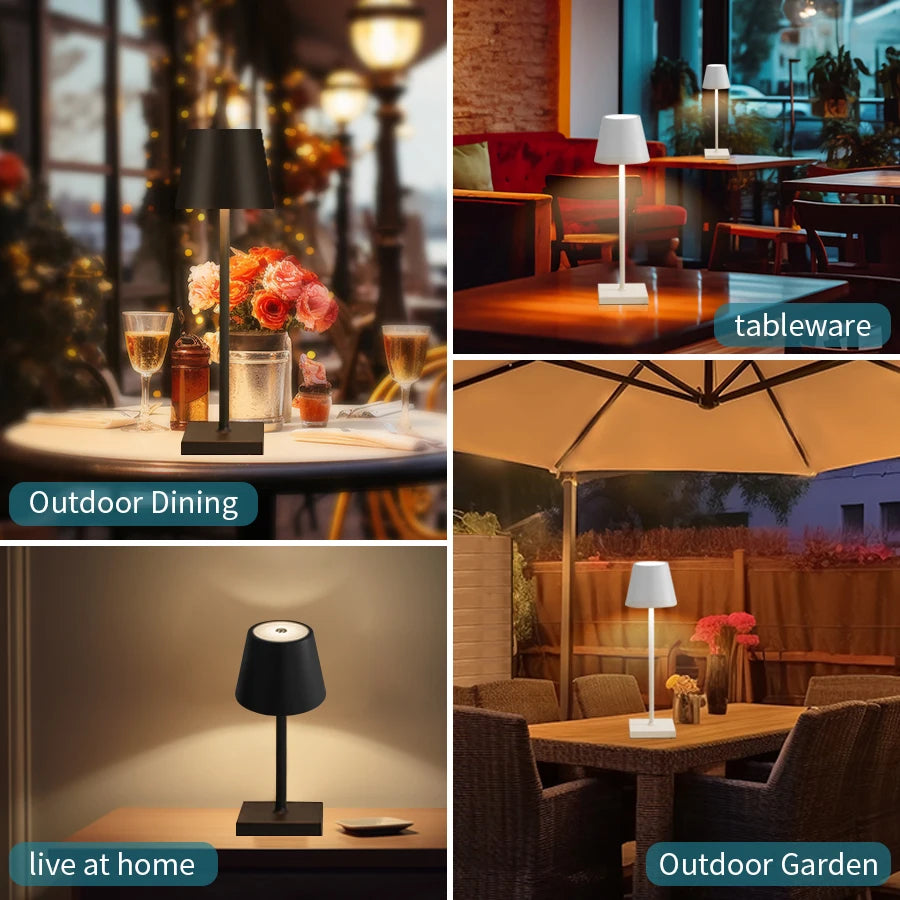 TechHaven GlowAura Lamp — Rechargeable, Touch Control & Ambient Light