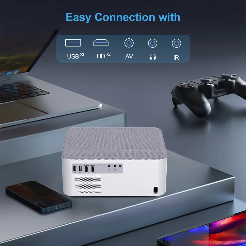 TechHaven CinePro Mini Projector — 1080P WiFi, Android & 3D Movies
