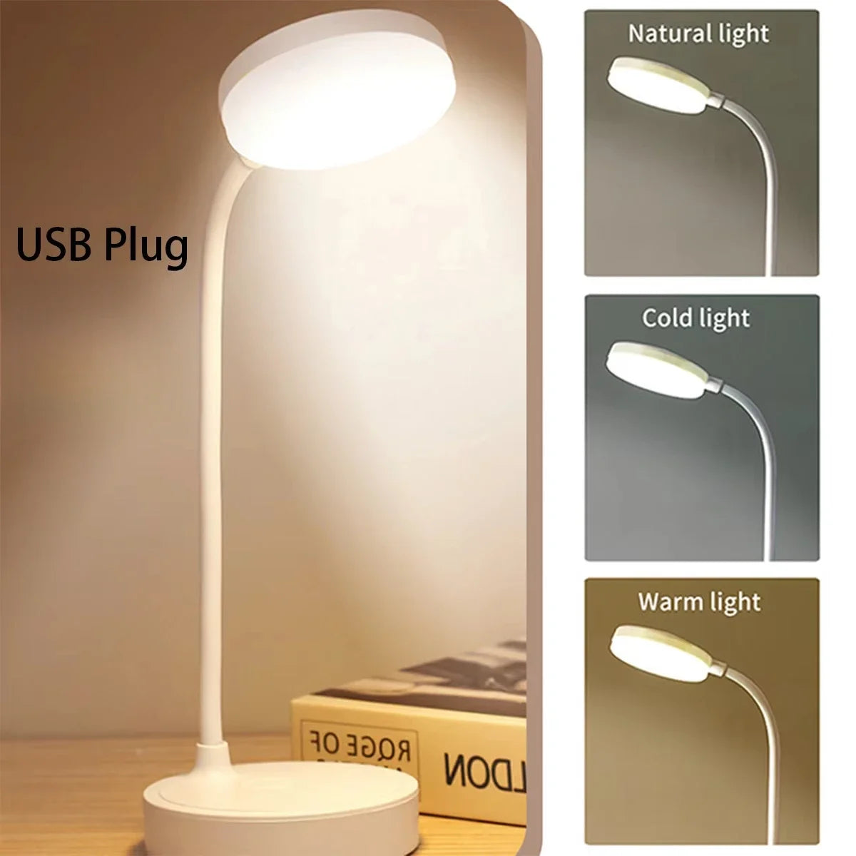 TechHaven GlowDesk Lamp — Flexible LED, Eye-Care, USB Powered
