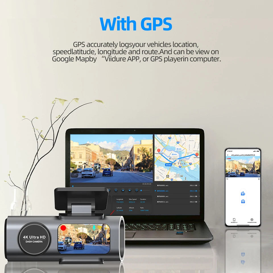 TechHaven DrivePro+ Dash Cam — 4K, Built-in GPS & Night Vision