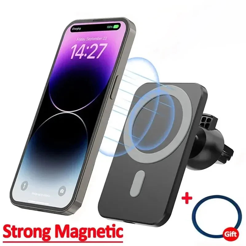 TechHaven ChargeMount — Magnetic Wireless Car Charger & Phone Holder
