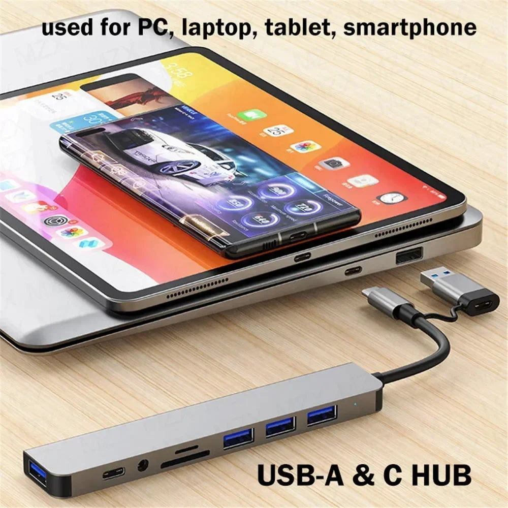 TechHaven HubPro 8-in-1 USB-C Hub — Fast Charging & Data Transfer
