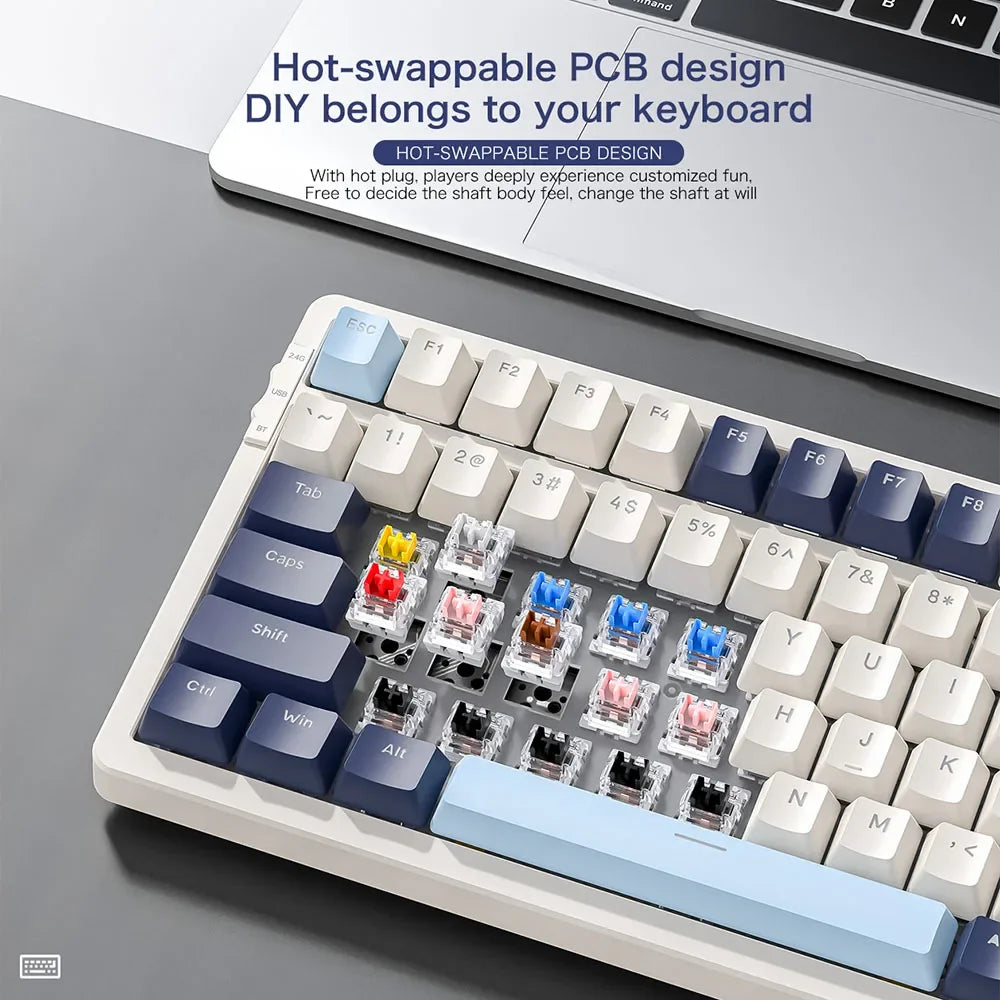 TechHaven KeyPro Wireless Mechanical Keyboard — RGB Backlit & Silent Keys