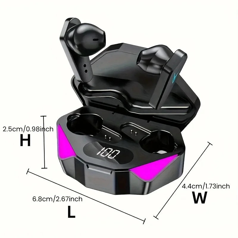 TechHaven SoundGear — Wireless Gaming Earbuds, LED Display & Mic
