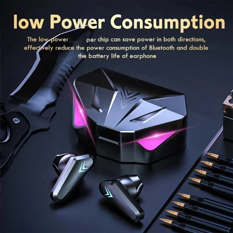 TechHaven SoundGear — Wireless Gaming Earbuds, LED Display & Mic