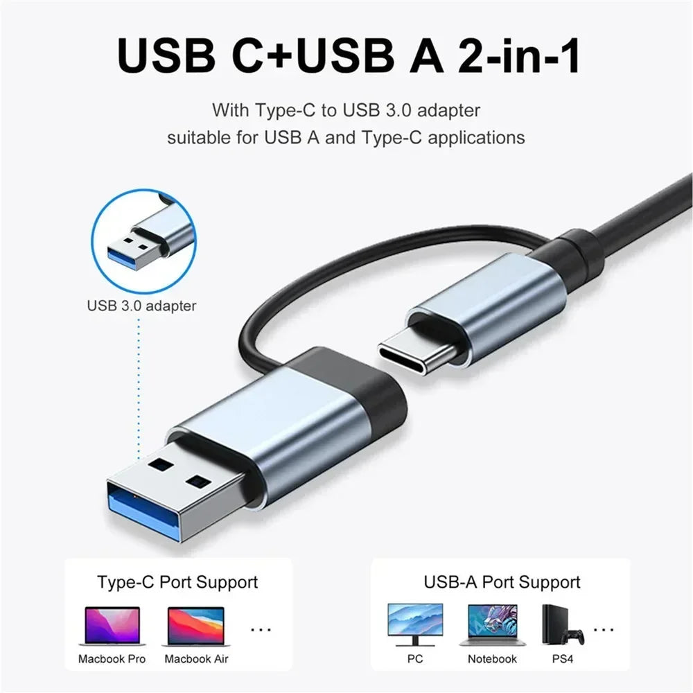 TechHaven HubPro 8-in-1 USB-C Hub — Fast Charging & Data Transfer