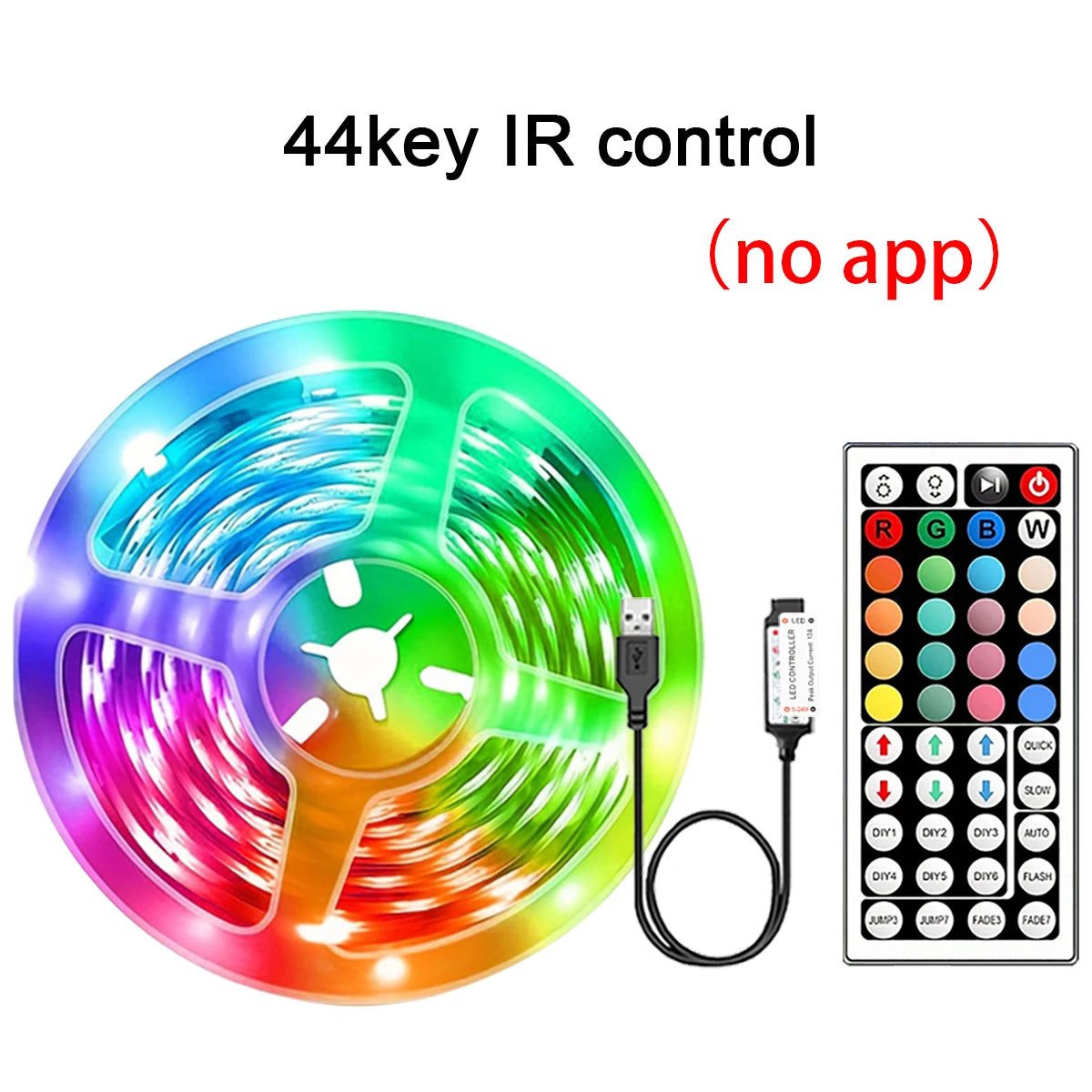 TechHaven GlowStrip RGB — App Control, Color Changing Room LED Lights