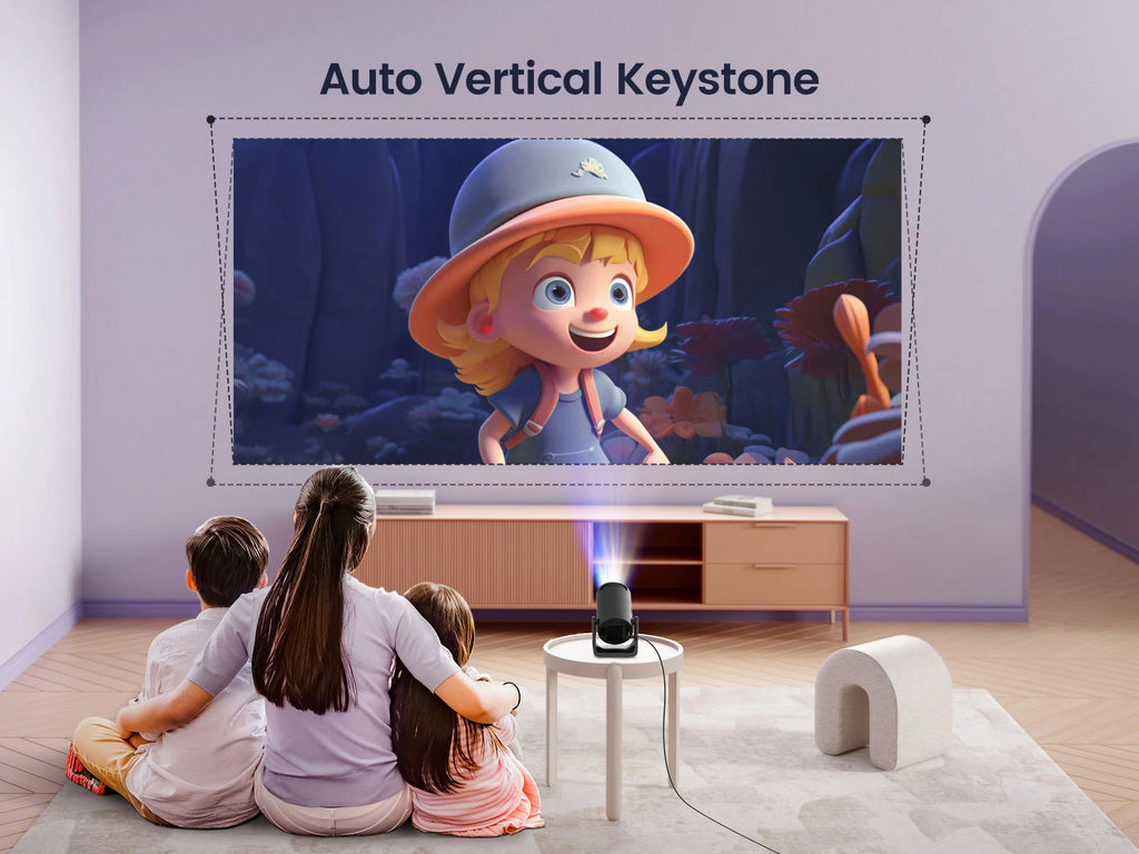 TechHaven CineMax Projector — 1080P Android 11, Auto Keystone & Bluetooth